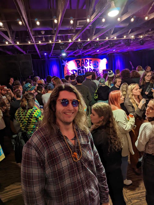 Hunter Welch at Babe Rainbow concert in Asheville, NC