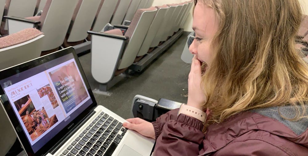Marketing Director Gracie Bryant seeing Best of Carolina 2020 for the first time.