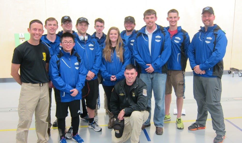 Grand Valley Lanthorn Aiming for perfection GVSU  rifle  