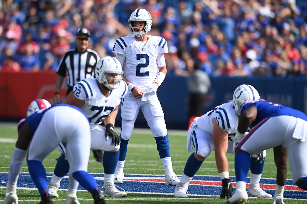 Colts quarterback Matt Ryan lines up during a 2022 preseason game (Photo courtesy of Indianapolis Colts)