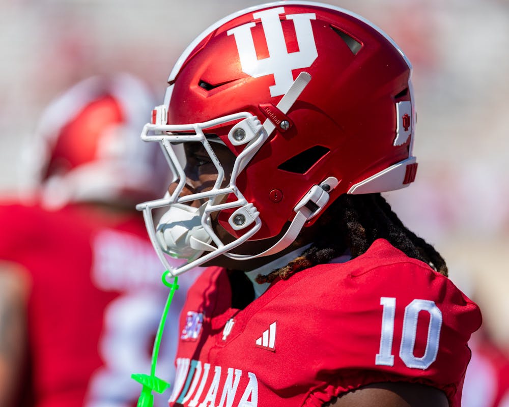 Ryland Gandy stands during Indiana's win over North Texas on Sept. 5, 2026. (HN photo/Lindsey Soet)