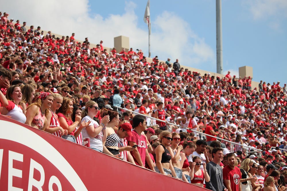 Indiana fans await kickoff before the football team's loss to Ohio State on Sept. 2, 2023. (HN photo/Jaren Himelick)