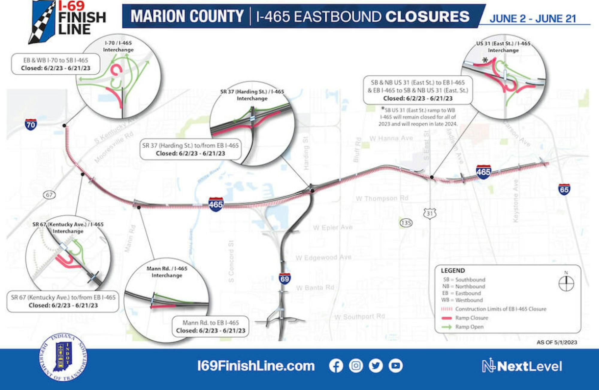 I-465 closures