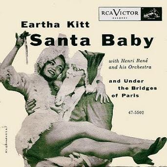 Single_Eartha_Kitt-Santa_Baby_cover