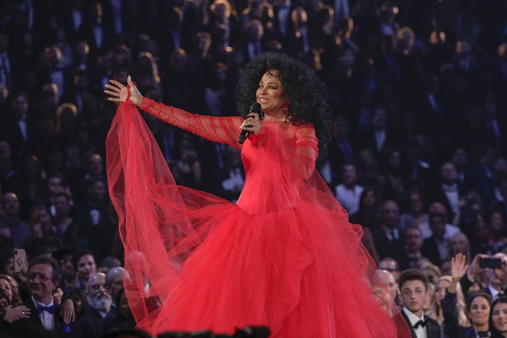 Diana Ross performs during the 61st Grammy Awards Feb. 10, 2019, at Staples Center in Los Angeles. 