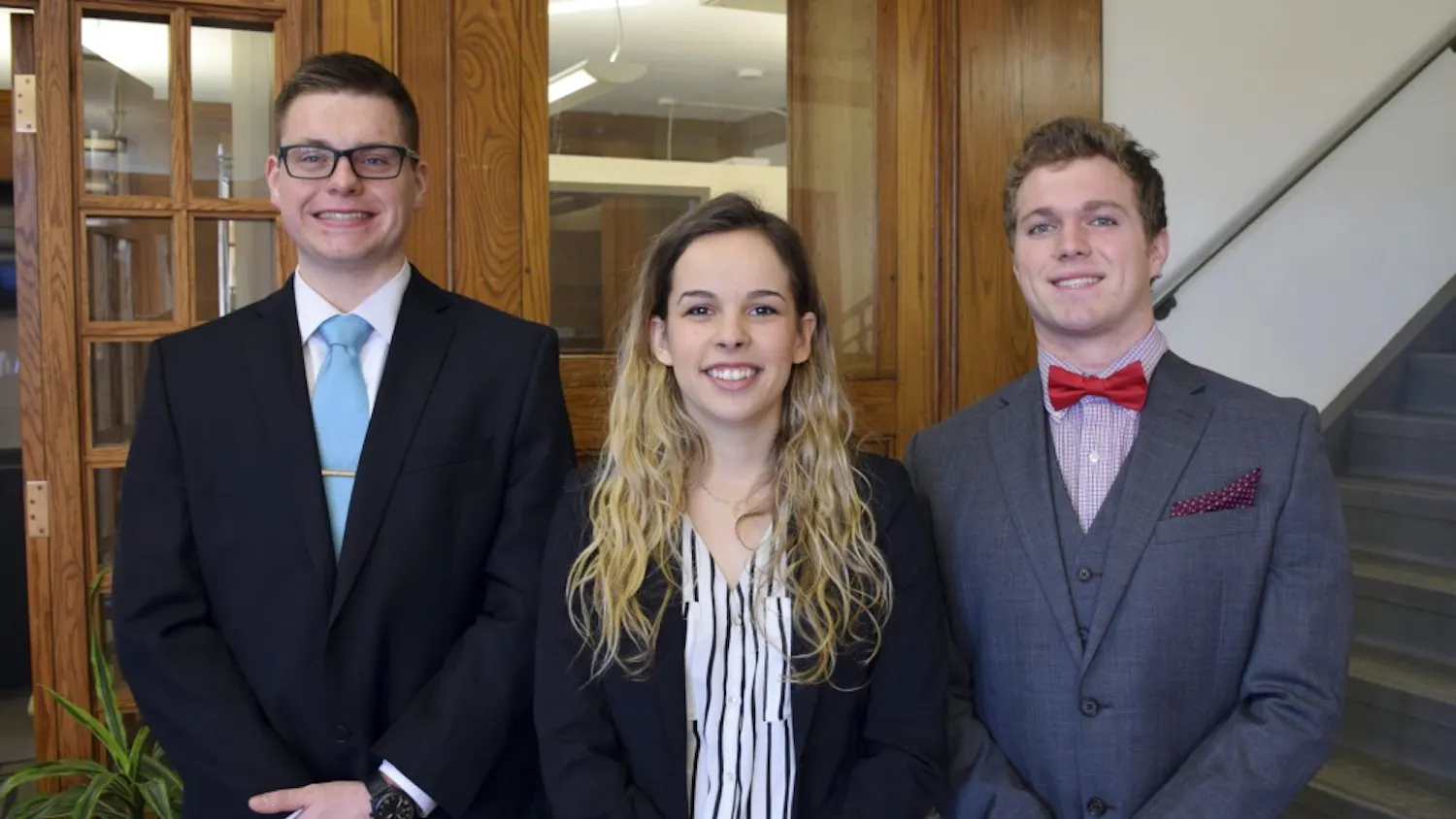 Simon Kuntz, Ellie Symes, and Lucas Moehle, are the co-founders of The Bee Corp.