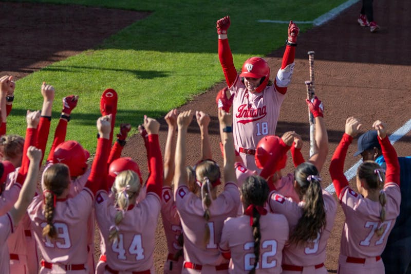 Early offensive spark drives Indiana softball to run-rule win over Evansville