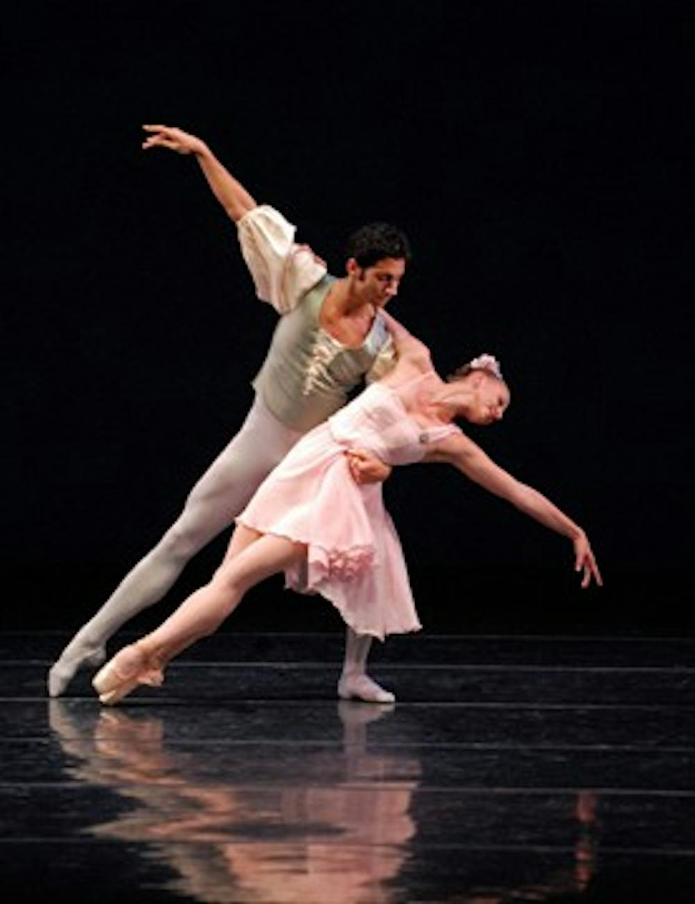 Two dancers perform at the Jacobs School of Music. “A Night of Opera (at the Ballet)” will debut at 8 p.m. Friday and Saturday at the Musical Arts Center.  