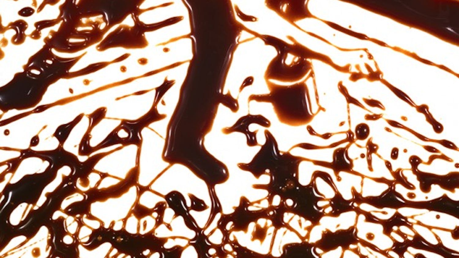 Action Photo (after Hans Namuth) from the Pictures in Chocolate series, 1998. Dye destruction print. Galerie Xippas, Paris. Art © Vik Muniz/Licensed by VAGA, New York, NY