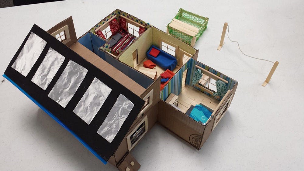 Sustainable home models are among the projects that are made during the Going Green Festival. 