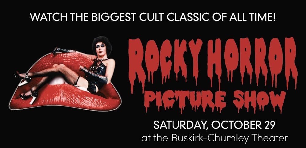 <p>Constellation Stage and Screen invites guests to the 17th annual screenings of &quot;Rocky Horror Picture Show&quot; at 7 p.m. and 11 p.m. on Oct. 29, 2022, at the Buskirk-Chumley Theater. The 1975 cult-classic film has a vast history of audience participation during its screenings.</p>