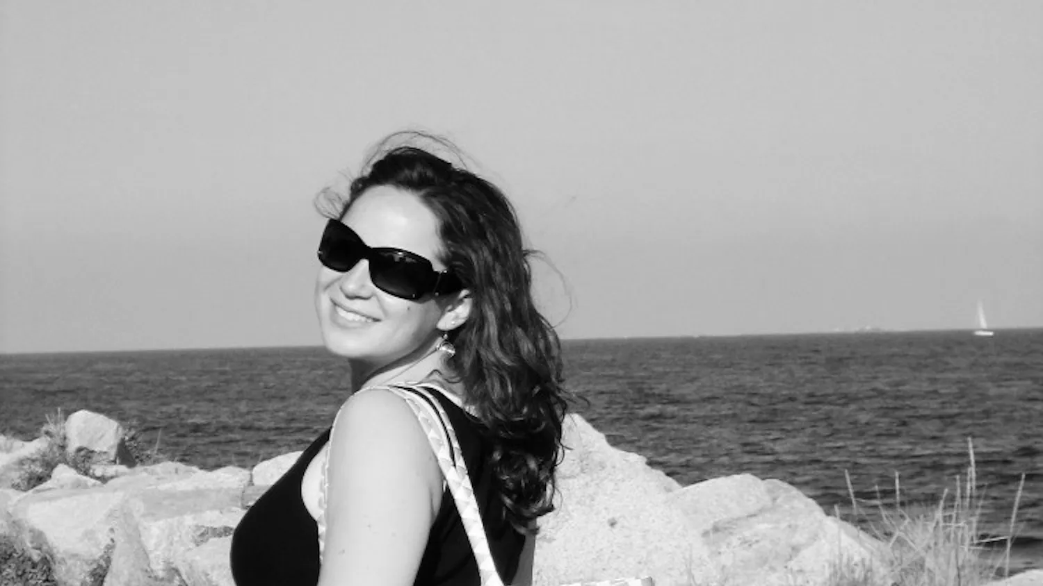 Lindsay Pollack takes some time off to hit up the scenic Barcelona beach.