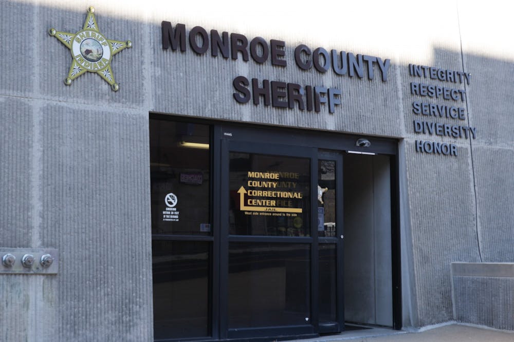 <p>The Monroe County Sheriff building on the corner of East Seventh Street and North College Avenue pictured on Jan. 10. County Sheriff Brad Swain is running for Indiana House District 62. </p>