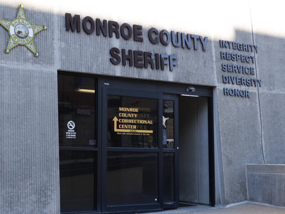 The Monroe County Sheriff building on the corner of East Seventh Street and North College Avenue pictured on Jan. 10. County Sheriff Brad Swain is running for Indiana House District 62. 