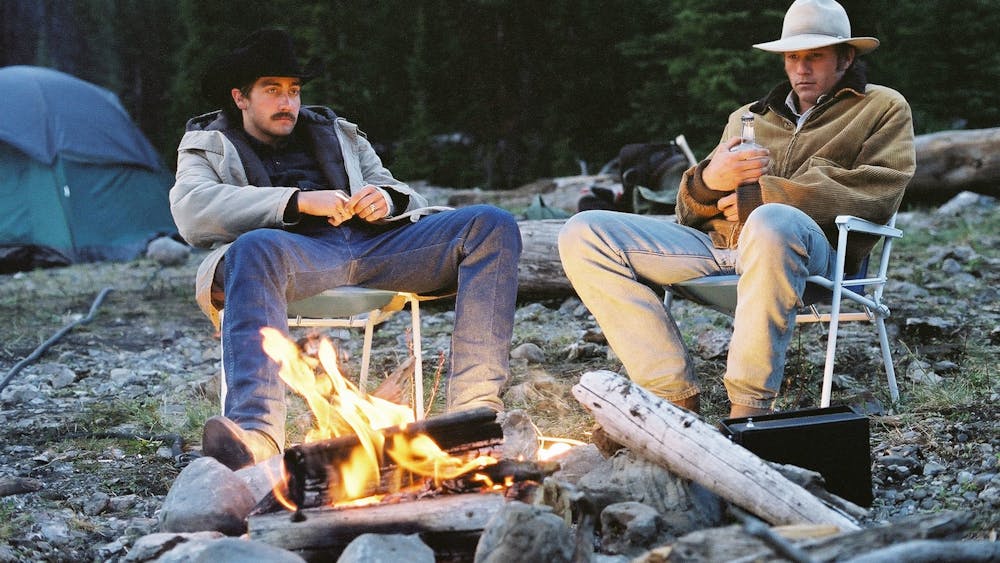 Jake Gyllenhall and Heath Ledger play characters ﻿Jake Twist and Ennis Del Mar in the 2005 movie &quot;Brokeback Mountain.&quot; The film was added to Netflix in January.  