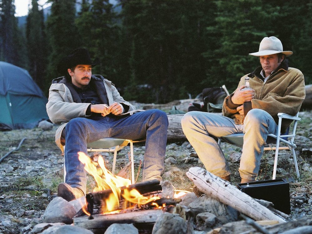 Jake Gyllenhall and Heath Ledger play characters ﻿Jake Twist and Ennis Del Mar in the 2005 movie &quot;Brokeback Mountain.&quot; The film was added to Netflix in January.  