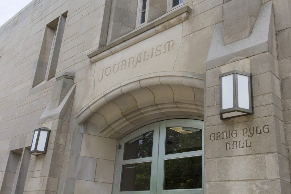 Outside Ernie Pyle Hall 