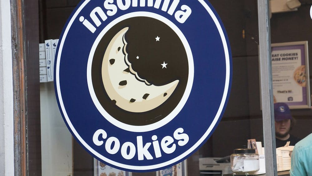 An Insomnia Cookies sign appears in Philadelphia. An Insomnia Cookies will open in Bloomington on Kirkwood Avenue in February, according to a press release Friday. 