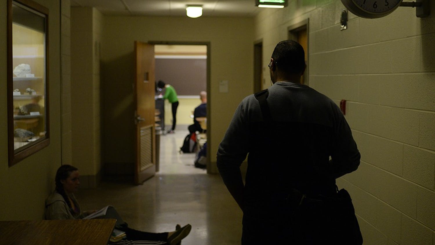 "It's weird, you know? going into these classrooms and being twice the age of some of these kids." Macabee described, "I hear them complaining about their problems and i just want to grab them by the shoulders and tell them 'listen, that doesn't matter, there are way bigger things to worry about'."