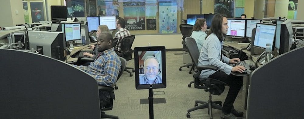 UITS uses robots for video conferencing. 