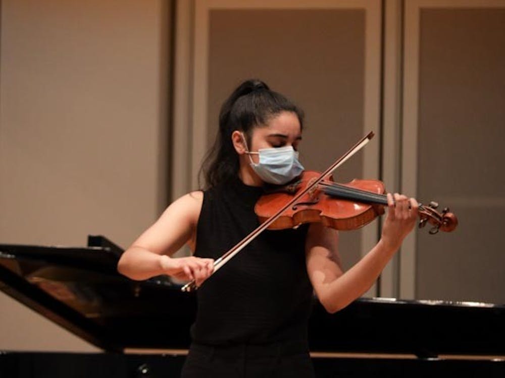 Janani Sivakumar performs a violin solo on Jan. 30, 2022, at Auer Hall. This year&#x27;s Lunar New Year is the year of the tiger.
