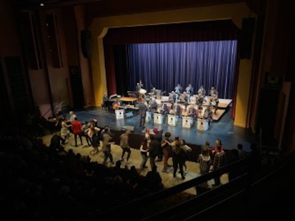 Count Basie Orchestra played with joyous sounds Feb. 9, 2023, at Buskirk-Chumley Theater. IU Jacobs School of Music Dean Abra K. Bush said the show was organized on very short notice. 