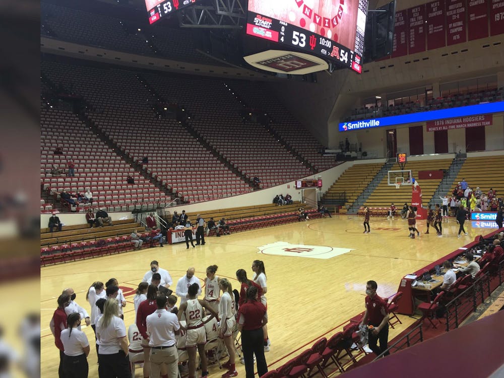 Indiana prepares for its game against Minnesota on Feb. 3 at Simon Skjodt Assembly Hall. Indiana&#x27;s win moves the team&#x27;s record to 15-3. 