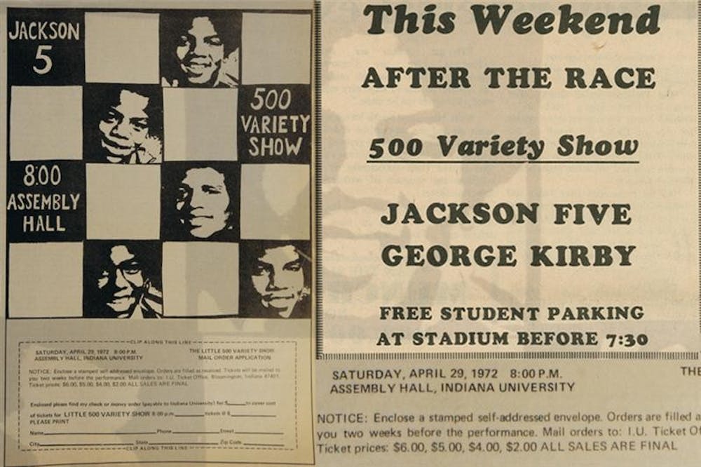 Jackson 5 concert ad from 1972