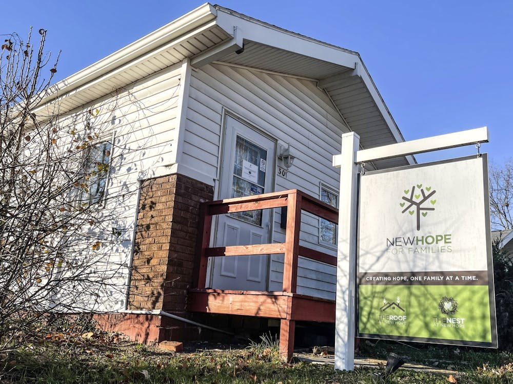 New Hope for Families is seen Nov. 30, 2021, at 301 W. Second St. Bloomington shelters are struggling to meet the demands of the unhoused community. 