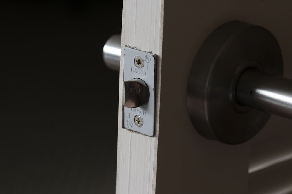 <p>A doorknob is pictured Feb. 24 in an apartment. </p>