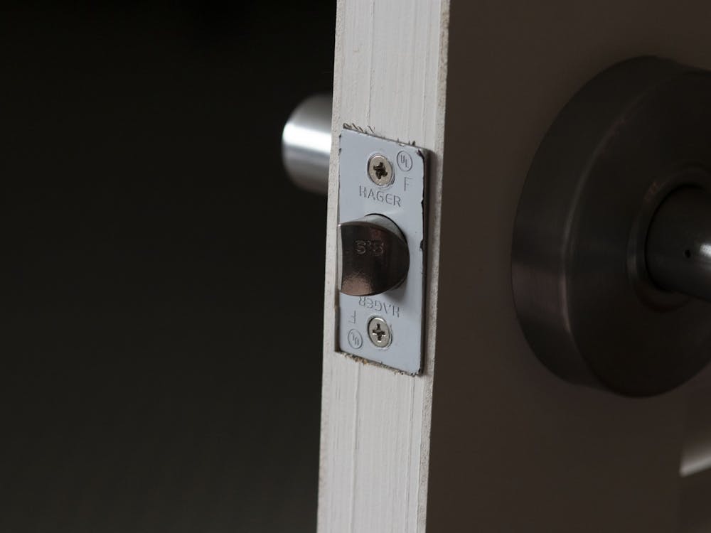 A doorknob is pictured Feb. 24 in an apartment. 