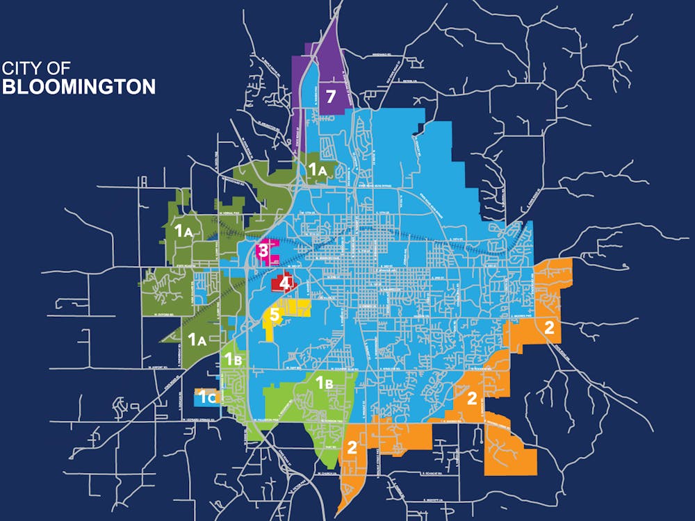 The proposed annexation areas for the City of Bloomington as of April 22, 2021. The Bloomington City Council approved area 1A to be annexed into the city Wednesday.