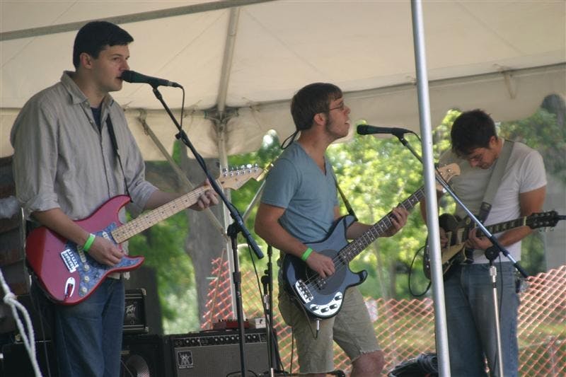 The band Husband & Wife perform during Timmypalooza.  The local band will perform on Election Day at the Cinemat. 