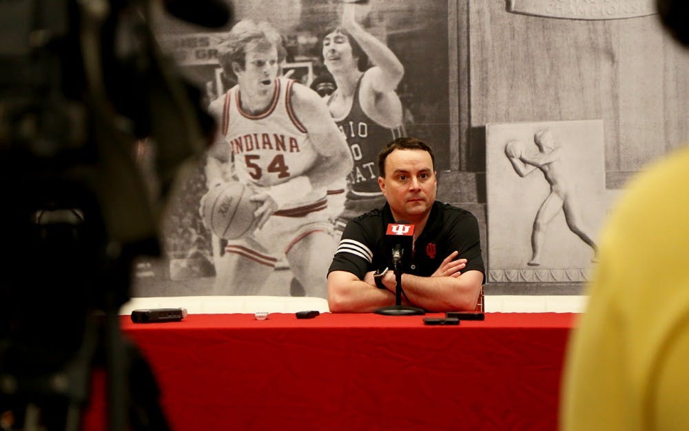 IU men's basketball coach Archie Miller met with IU basketball beat reporters Tuesday for the first time since his introductory press conference March 27. Miller's new assistant coaches also spoke to the media Tuesday morning for the first time.&nbsp;