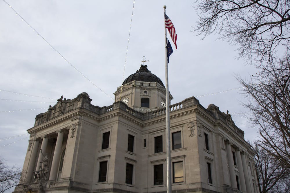 <p>The Monroe County Courthouse stands at 100 W. Kirkwood Ave. In the event of an abortion ban in Indiana, Monroe County Prosecutor Erika Oliphant said she cannot legally or ethically commit to not prosecuting those who seek an abortion.</p>