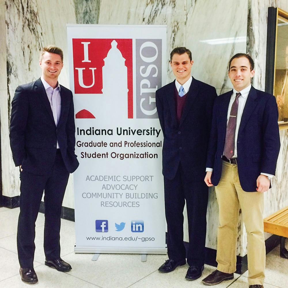 Nathaniel Harbison (left), Benjamin Verdi and Skyler Hutto make up the new GPSO executive board.