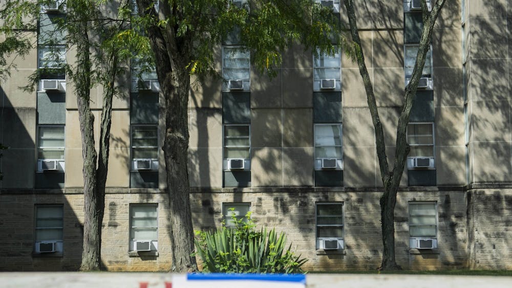 Ashton Residence Center, the residence hall used for quarantined on-campus students, is seen on Sept. 1, 2020. Resident assistants have voiced concerns about their job obligations and residents not getting tested for COVID-19.