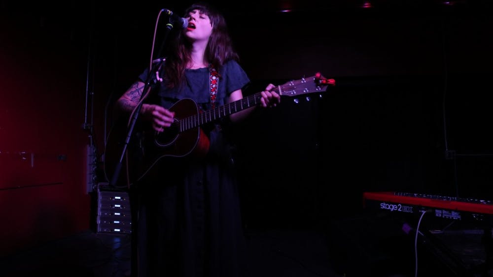 Waxahatchee performs May 12 at the Bishop in Bloomington. The performance was part of Granfalloon: A Kurt Vonnegut Convergence, which took place May 10 through May 12.&nbsp;
