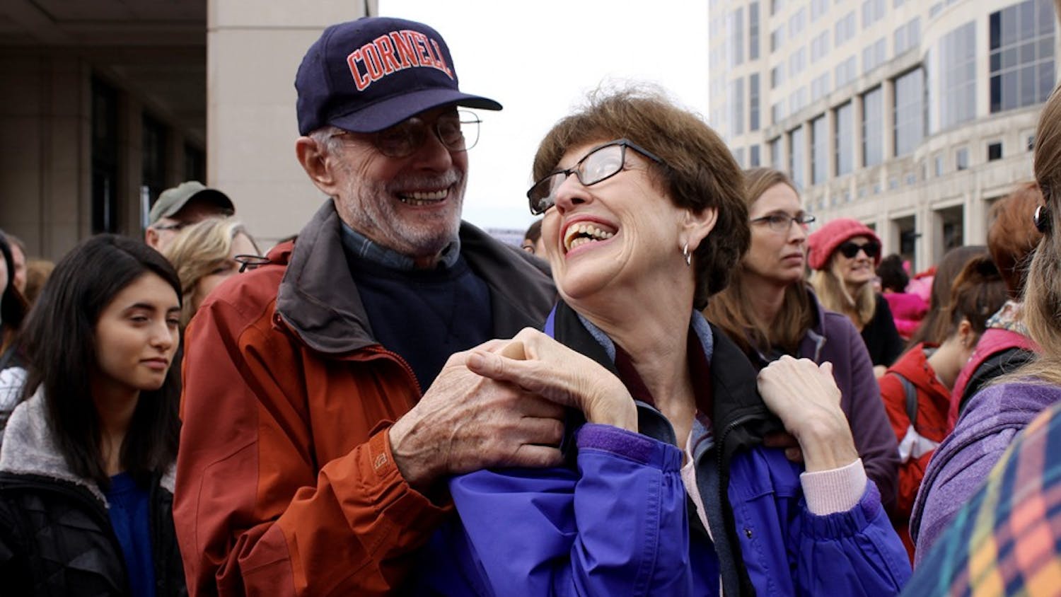 Jan Wolinski Kavensky and her husband, Ken Kavensky Sr., have been married for 33 years. They attended the Women's March in Indianapolis together.
