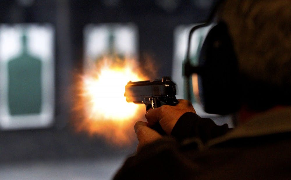 A man takes a class for a concealed handgun license on Jan. 17, 2013, in Fort Worth, Texas. A bill which would change handgun license laws passed through the Indiana House of Representatives on Monday morning.