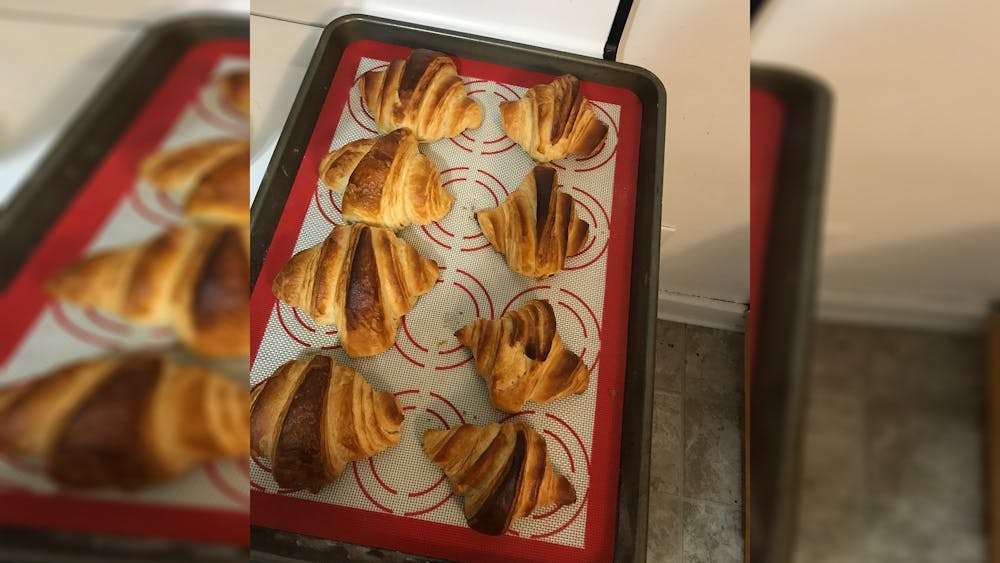Columnist Isabella DeMarco spent 18 hours making these croissants from scratch by following a Food Network recipe. 