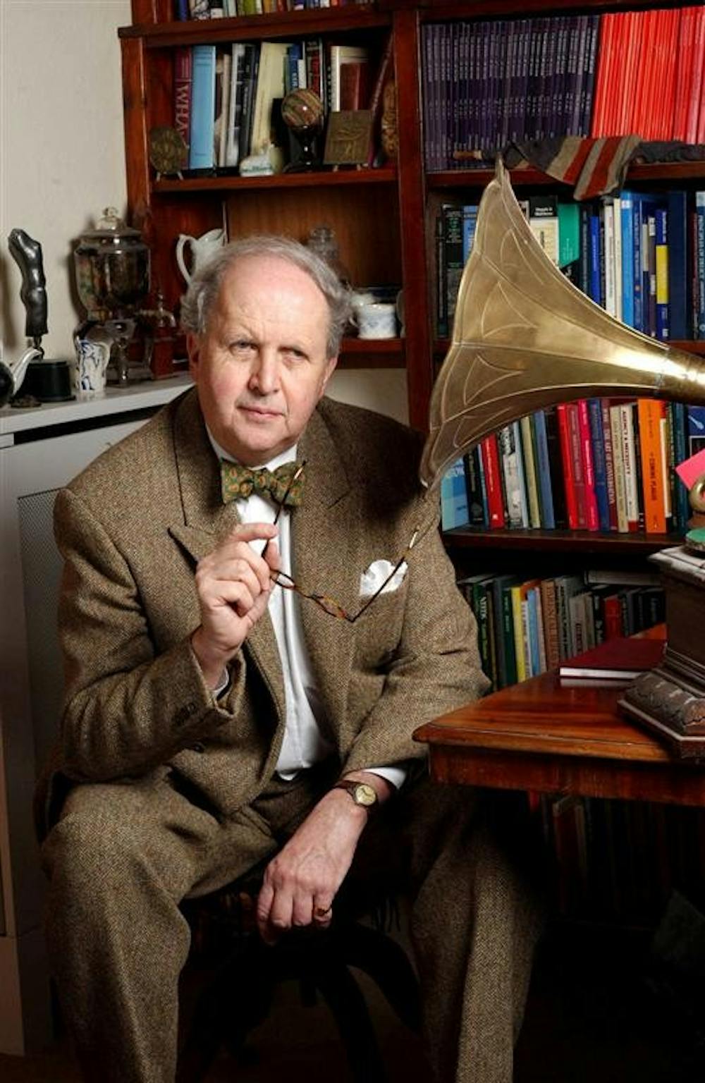 Author Alexander McCall Smith poses for a portrait.