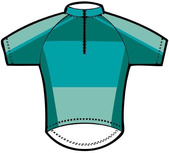 Teal Blue Green Jersey