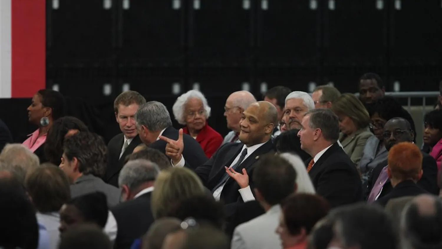 Mayor Ballard and Rep. Carson at Allison plant in Indianapolis