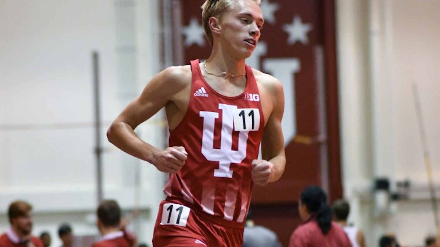 Redshirt freshman Ben Veatch races in the 3000 meters at the Gladstein Invitational. Veatch finished 16th in the men's 5,000-meter run at the NCAA Track and Field Outdoor Championships on Friday.&nbsp;