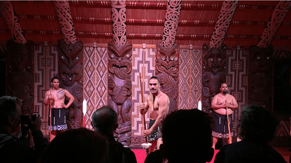 Almost every day in the meeting house at Waitangi, a group of Maori artists puts on cultural shows where they showcase traditional Maori songs, war dances and hymns.