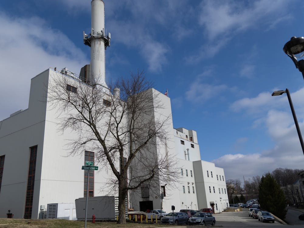 IU&#x27;s coal powered central heating plant is shown Jan. 23, 2023, on North Walnut Grove. The IU Climate Action Planning Committee has recently announced an expansion of energy-saving measures to all IU campuses with hopes of reducing the university&#x27;s carbon footprint.
