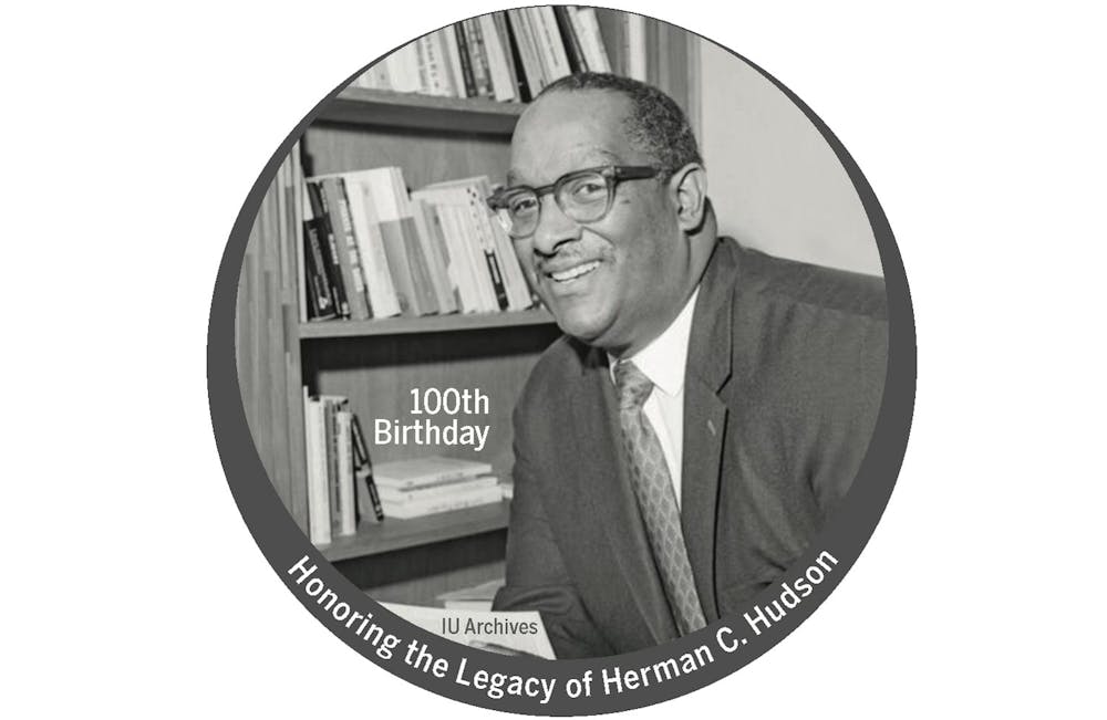 <p>An image honoring the late Herman C. Hudson is shown. Hudson, born on Feb. 16, 1923, has created a legacy for the Black community on IU’s campus.</p>