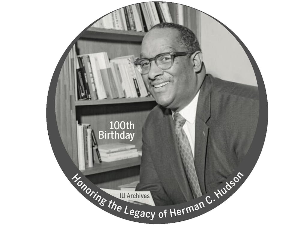 An image honoring the late Herman C. Hudson is shown. Hudson, born on Feb. 16, 1923, has created a legacy for the Black community on IU’s campus.