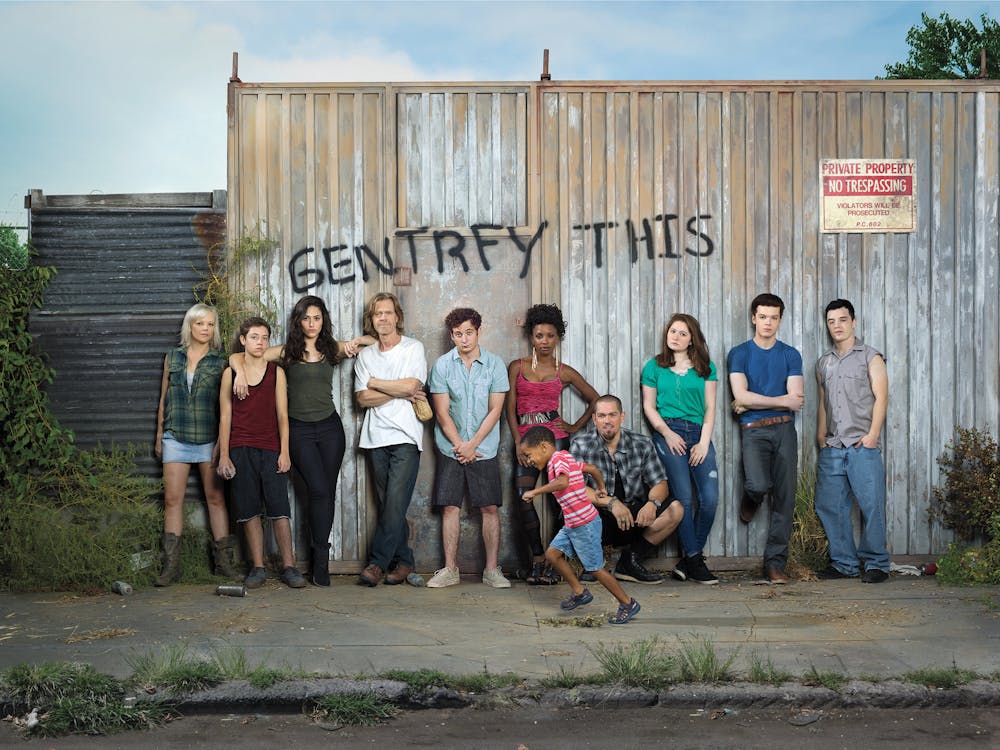 The cast of &quot;Shameless&quot; season five is shown. The comedy-drama series follows the life of the Gallaghers, a low-income family in the South side of Chicago.